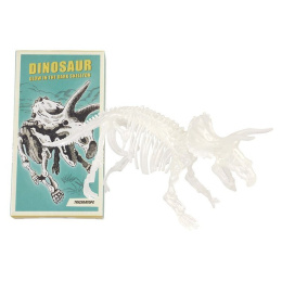 Świecący Szkielet do składania Puzzle 3D TRICERATOPS