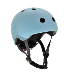 SCOOTANDRIDE Kask S-M dla dzieci 3+ Steel