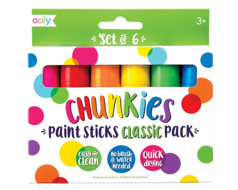 Ooly Farba w Kredce 6 szt. Chunkies Paint Sticks