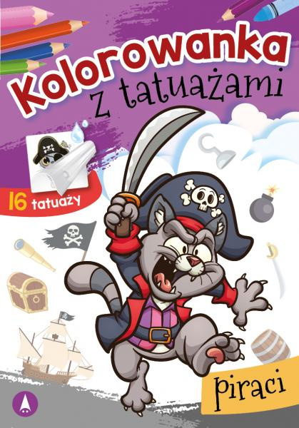 Kolorowanka z tatuażami - Piraci