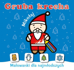 Kolorowanka dla Maluszków Gruba krecha + NAKLEJKI - MIKOŁAJ