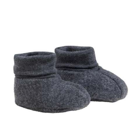 FIXONI Buciki niechodki wełna merino 74/80 Dark Grey Melange