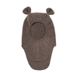 HUTTELiHUT Czapka Kominiarka Wełna Merino TEDDY | Brown Melange