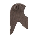 HUTTELiHUT Czapka Kominiarka Wełna Merino TEDDY | Brown Melange