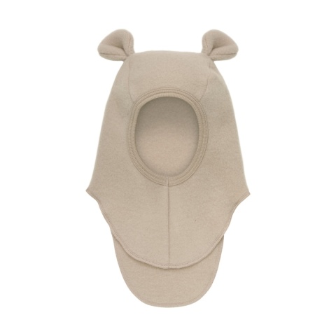 HUTTELiHUT Czapka Kominiarka Wełna Merino TEDDY | Camel Melange