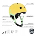 SCOOTANDRIDE Komplet Hulajnoga HighWayKick 2w1 + kask (XXS-S) - Lemon