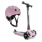 SCOOTANDRIDE Komplet Highwaykick 3 LED Hulajnoga + kask (S-M) - Rose