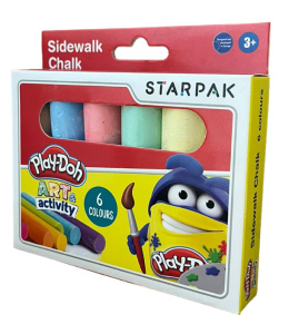 Kreda chodnikowa Jumbo 6 kolorów Play-Doh STARPAK