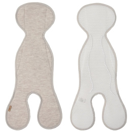 Zaffiro Wkładka do fotelika Parzona Wełna Merino + siatka AIR XS Light beige