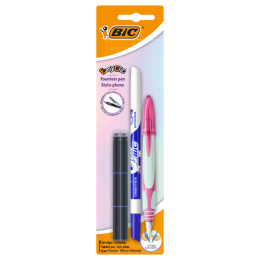 Bic Pióro Easy Clic + naboje + wymazywacz