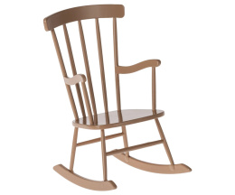 Maileg Krzesło Fotel na biegunach - Rocking chair, Mini - Dark powder