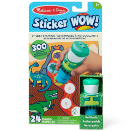 Melissa & Doug Książeczka z naklejkami i stempel Sticker Wow Dinozaur 32012