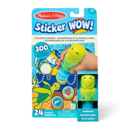 Melissa & Doug Książeczka z naklejkami i stempel Sticker Wow Żółw 50695