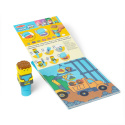 Melissa & Doug Książeczka z naklejkami i stempel Sticker Wow Buldożer